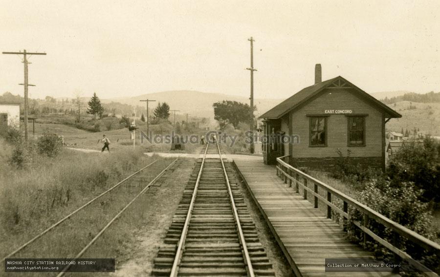 Postcard: Maine Central Railroad, East Concord, Vermont